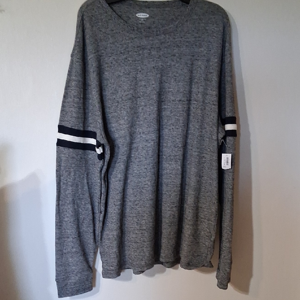 Old Navy Heathered Gray Long Sleeve Tee